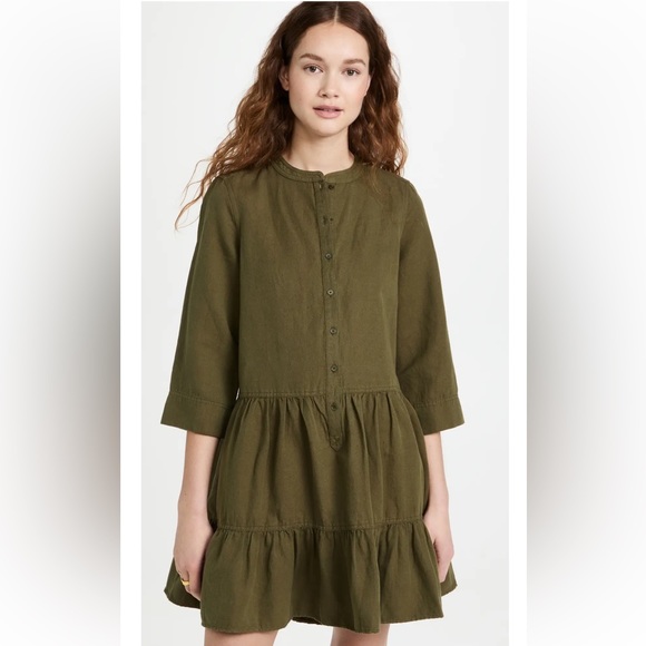 APIECE APART olive drop waist dress NWT - Picture 1 of 4